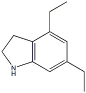 1H-Indole,4,6-diethyl-2,3-dihydro-(9CI) Struktur