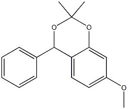 1,3-Benzodioxan,7-methoxy-2,2-dimethyl-4-phenyl-(8CI) Struktur