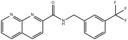 1,8-Naphthyridine-2-carboxamide,N-[[3-(trifluoromethyl)phenyl]methyl]-(9CI) Struktur