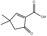 1-Cyclopentene-1-carboxylicacid,3,3-dimethyl-5-oxo-(9CI) Struktur