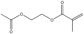 poly(2-(acetoxy)ethylmethacrylate) Struktur