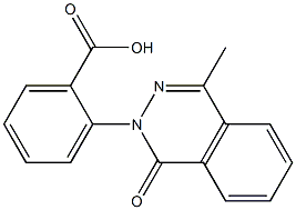 2-(4-methyl-1-oxo-2(1H)-phthalazinyl)benzoic acid Struktur