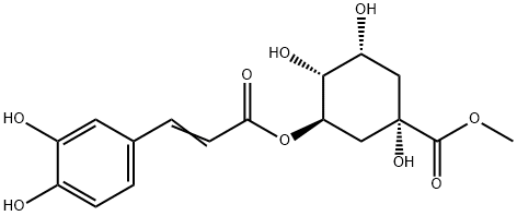 (1S,4R,5R)-3β-[[3-(3,4-ジヒドロキシフェニル)-1-オキソ-2-プロペニル]オキシ]-1,4,5-トリヒドロキシシクロヘキサンカルボン酸メチル 化學構(gòu)造式