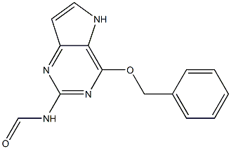 Formamide, N-4-(phenylmethoxy)-5H-pyrrolo3,2-dpyrimidin-2-yl- Struktur