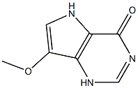 4H-Pyrrolo[3,2-d]pyrimidin-4-one,1,5-dihydro-7-methoxy-(9CI) Struktur