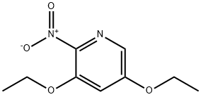 Pyridine,3,5-diethoxy-2-nitro-(9CI) Struktur