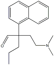 α-[2-(Dimethylamino)ethyl]-α-propyl-1-naphthaleneacetaldehyde Struktur