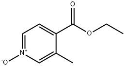 3-Methylpyridine-4-carboxylic acid ethyl ester N-oxide Struktur