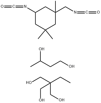 1,3-Butanediol, polymer with 2-ethyl-2-(hydroxymethyl)-1,3-propanediol and 5-isocyanato-1-(isocyanatomethyl) -1,3,3-trimethylcyclohexane Struktur