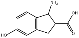 1H-Indene-2-carboxylicacid,1-amino-2,3-dihydro-5-hydroxy-(9CI) Struktur