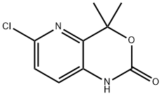 2H-Pyrido[3,2-d][1,3]oxazin-2-one,6-chloro-1,4-dihydro-4,4-dimethyl-(9CI) Struktur