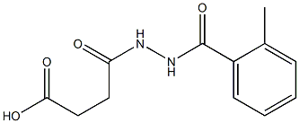 4-[2-(2-methylbenzoyl)hydrazino]-4-oxobutanoic acid Struktur