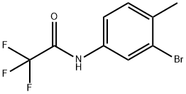 N-(3-bromo-4-methylphenyl)-2,2,2-trifluoroacetamide Struktur