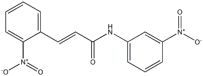 3-{2-nitrophenyl}-N-{3-nitrophenyl}acrylamide Struktur