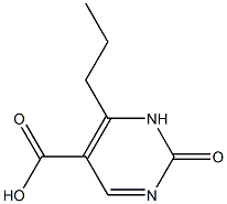 4-n-propyl-2-hydroxy-pyrimidine-5-carboxylic acid Struktur