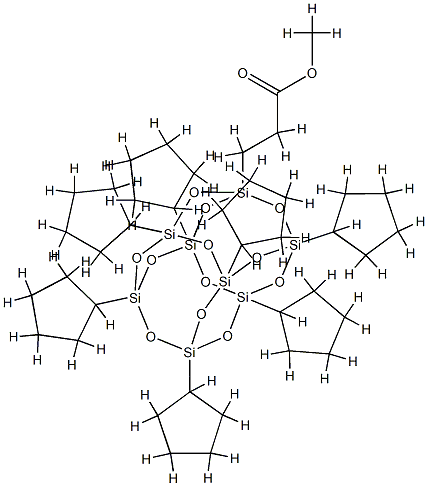 PSS-(1-(METHYL PROPIONATE))-HEPTACYCLOP& Struktur