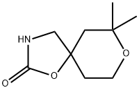 1,8-Dioxa-3-azaspiro[4.5]decan-2-one,7,7-dimethyl-(9CI) Struktur