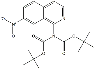 2-(7-Nitro-1-isoquinolinyl)iMidodicarbonic acid 1,3-bis(1,1-diMethylethyl) ester Structure