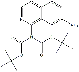 2-(7-AMino-1-isoquinolinyl)iMidodicarbonic acid 1,3-bis(1,1-diMethylethyl) ester Structure