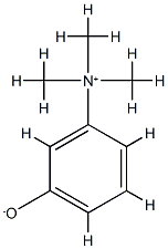 N,N,N-Trimethyl-3-oxylatobenzenaminium Struktur