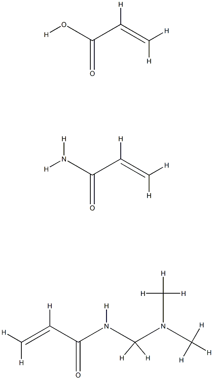 2-Propenoic acid, polymer with N-(dimethylamino)methyl-2-propenamide and 2-propenamide Struktur