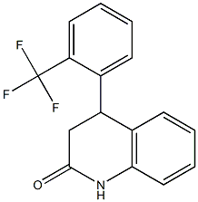 4-[2-(trifluoromethyl)phenyl]-3,4-dihydro-2(1H)-quinolinone Struktur