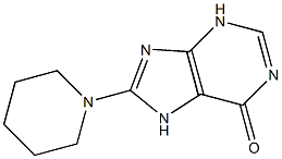 8-(1-piperidinyl)-1,9-dihydro-6H-purin-6-one Struktur