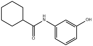 N-(3-hydroxyphenyl)cyclohexanecarboxamide Struktur