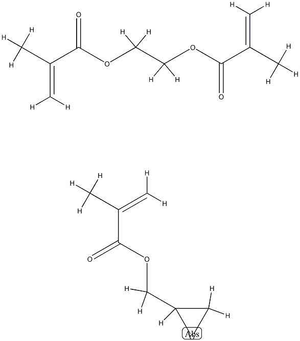 Poly(glycidyl methacrylate-co-ethylene dimethacrylate) Struktur