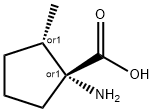 Cyclopentanecarboxylic acid, 1-amino-2-methyl-, (1R,2S)-rel- (9CI) Struktur