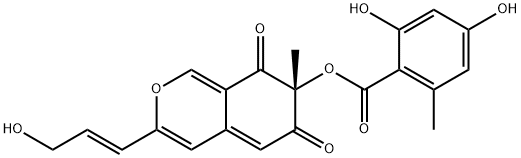 3''-HYDROXYMITORUBRIN Struktur