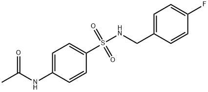 4-(4-Fluorobenzylsulfamoyl)acetanilide, 97% Struktur