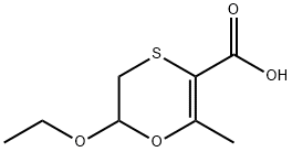 1,4-Oxathiin-3-carboxylicacid,6-ethoxy-5,6-dihydro-2-methyl-(9CI) Struktur