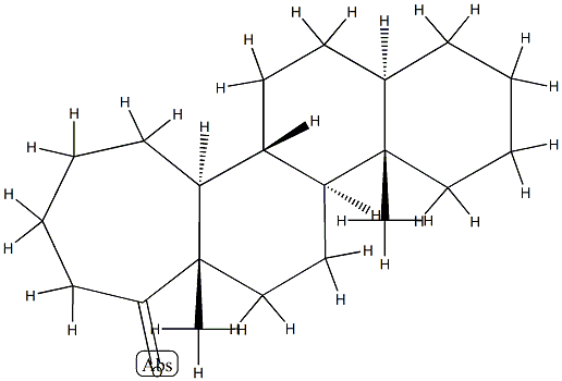 D-Dihomo-5α-androstan-17b-one Struktur