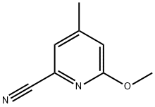 2-Pyridinecarbonitrile,6-methoxy-4-methyl-(9CI) Struktur