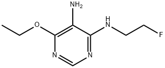 4,5-Pyrimidinediamine,6-ethoxy-N4-(2-fluoroethyl)-(9CI) Struktur