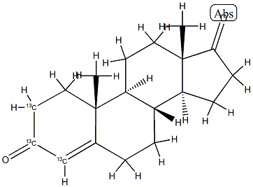 Androstene-3,17-dione-2,3,4-13C3 Struktur