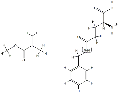 poly(methyl methacrylate)-poly(gamma-benzylglutamate) copolymer Struktur