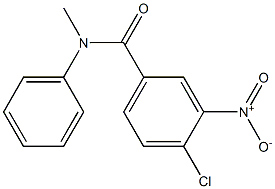 4-chloro-N-methyl-3-nitro-N-phenylbenzamide Struktur