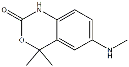 2H-3,1-Benzoxazin-2-one,1,4-dihydro-4,4-dimethyl-6-(methylamino)-(9CI) Struktur