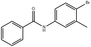 N-(4-bromo-3-methylphenyl)benzamide Struktur