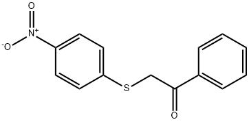 α-(4-Nitrophenylthio)acetophenone Struktur