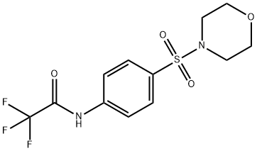 2,2,2-trifluoro-N-[4-(4-morpholinylsulfonyl)phenyl]acetamide Struktur