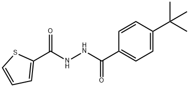 N'-[4-(tert-butyl)benzoyl]-2-thiophenecarbohydrazide Struktur