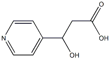 4-Pyridinepropanoicacid,-bta--hydroxy-(9CI) Struktur