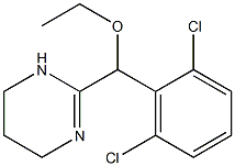 3,4,5,6-Tetrahydro-2-(2,6-dichloro-α-ethoxybenzyl)pyrimidine Struktur