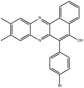 6-(4-bromophenyl)-9,10-dimethylbenzo[a]phenazin-5-ol Struktur