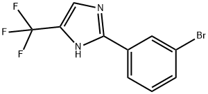 1H-IMidazole, 2-(3-broMophenyl)-5-(trifluoroMethyl)- Struktur