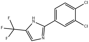 1H-IMidazole, 2-(3,4-dichlorophenyl)-5-(trifluoroMethyl)- Struktur