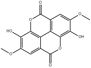 4,4'-Di-O-methylellagic acid Struktur